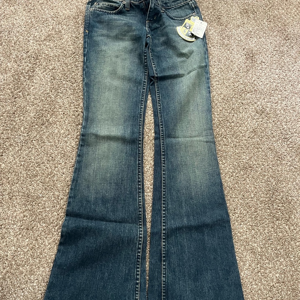 Juicy Couture Blue Flare Wide Leg Jeans
